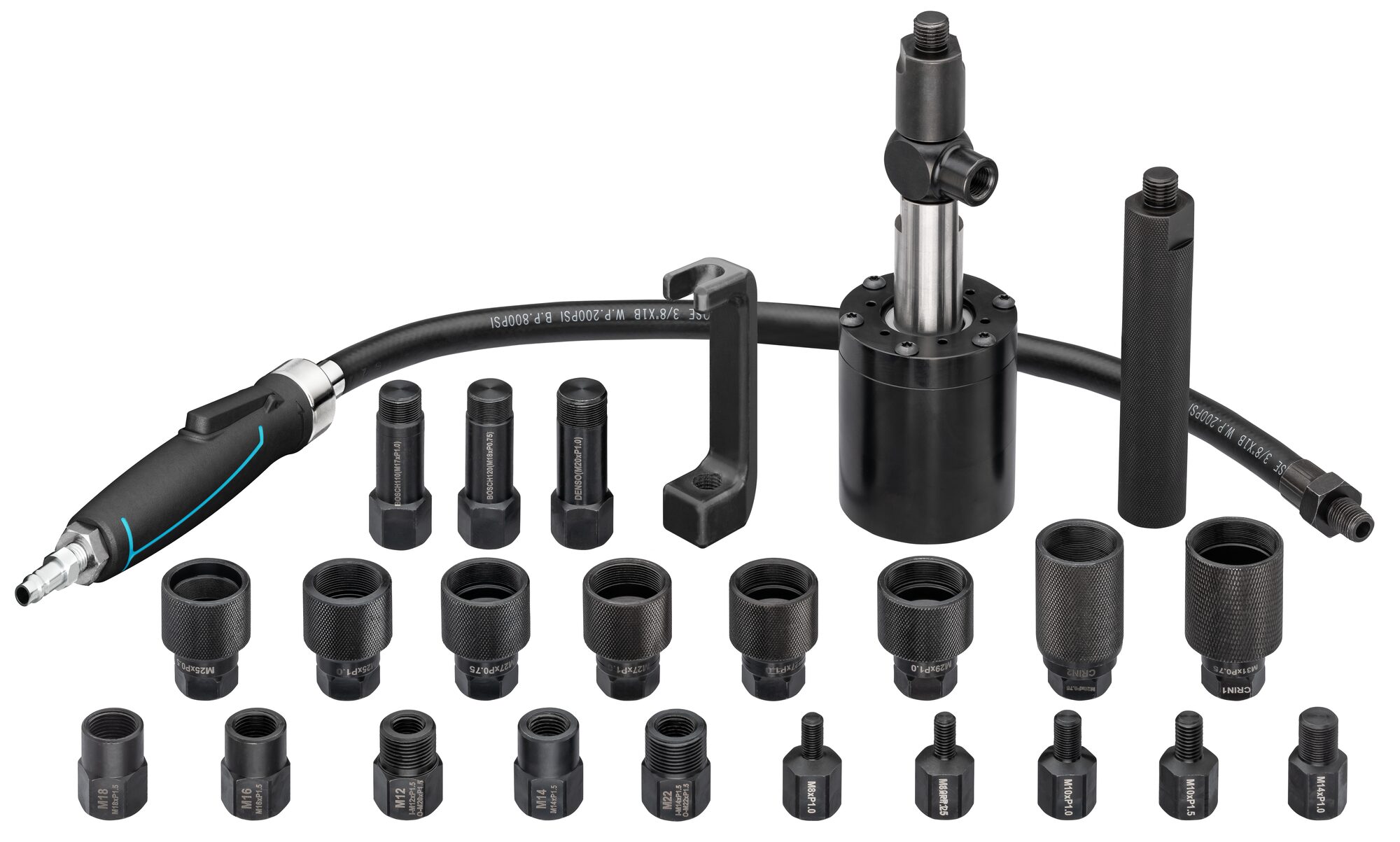 HAZET Injektor-Schlagauszieher · Druckluft 9098/24 · 24-teilig