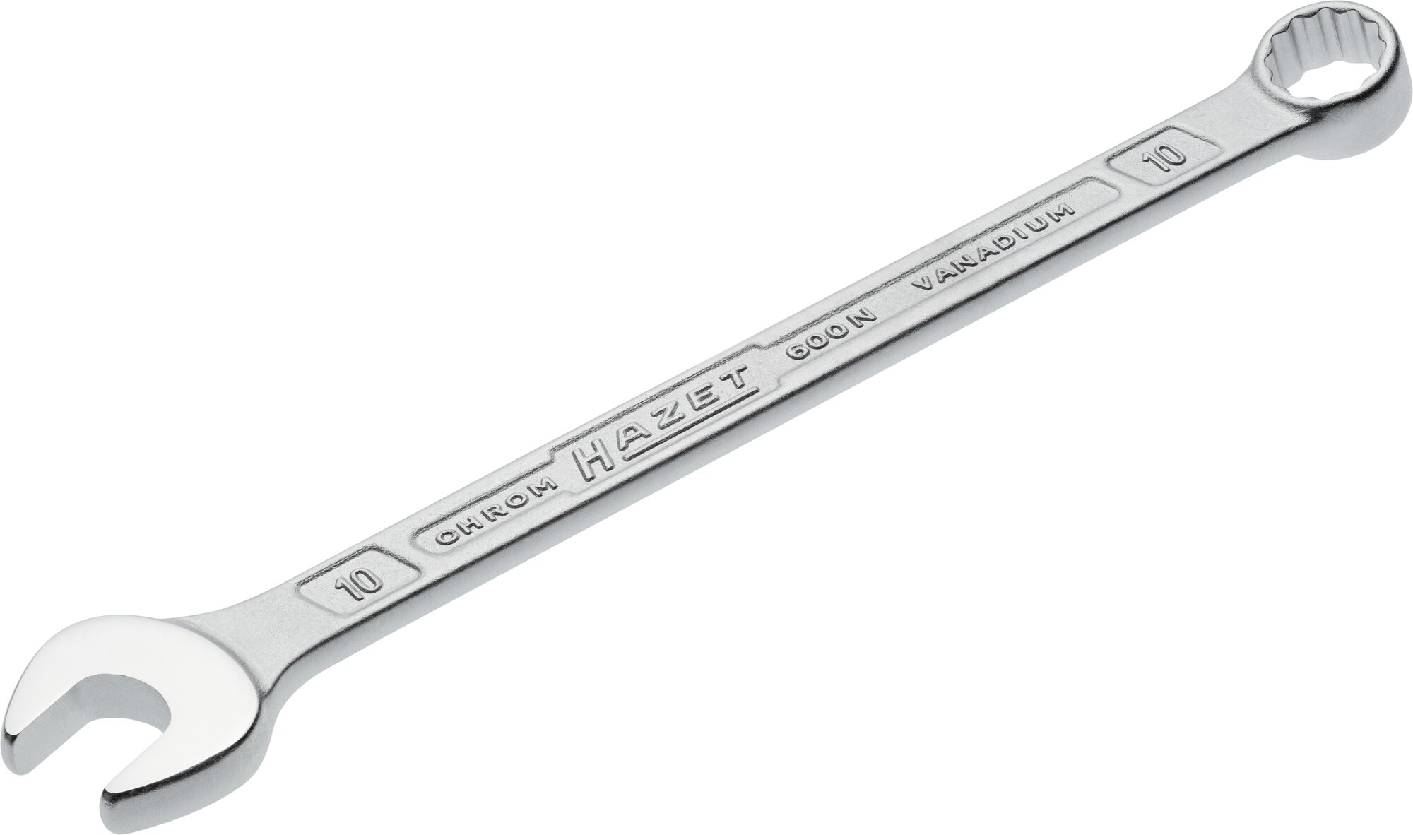 HAZET Ring-Maulschlüssel 600N-10 · Außen Doppel-Sechskant-Tractionsprofil · 10 mm