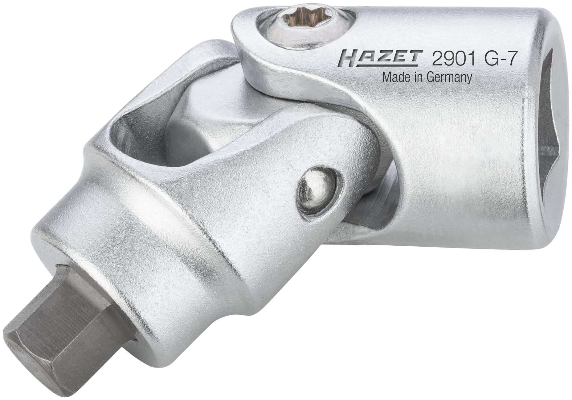 HAZET Bremssattel-Gelenkeinsatz 2901G-7 · Vierkant hohl 10 mm (3/8 Zoll) · Innen Sechskant Profil · 7 mm