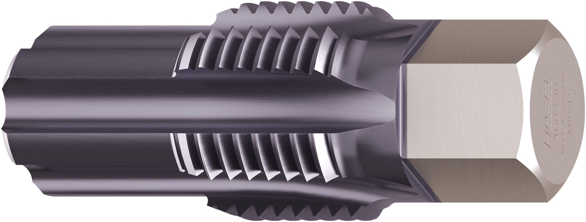 HAZET Gewinde-Nachschneider Abgastemperatur-Sensoren / -Sonden 4683-18 · 13 mm Außen-Sechskant · 42 mm