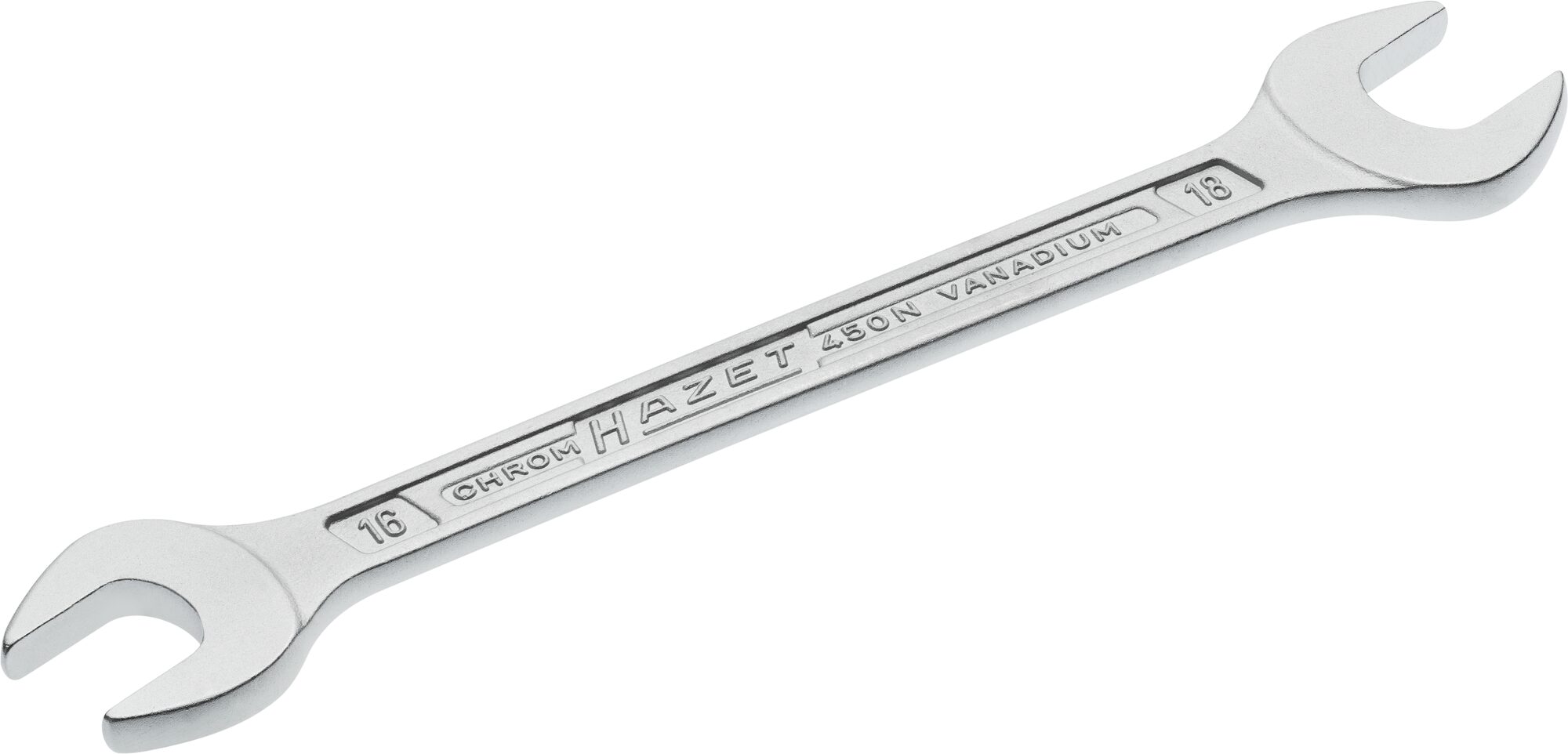 HAZET Doppel-Maulschlüssel 450N-16X18 · Außen Sechskant Profil · 16 x 18 mm