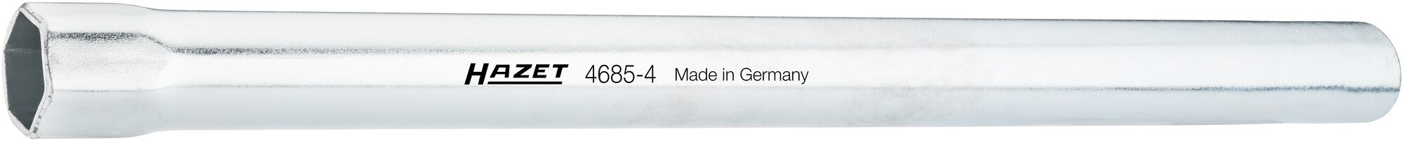 HAZET Rohr-Steckschlüssel 4685-4 · Vierkant hohl 12,5 mm (1/2 Zoll) · Außen Sechskant Profil · 24 mm