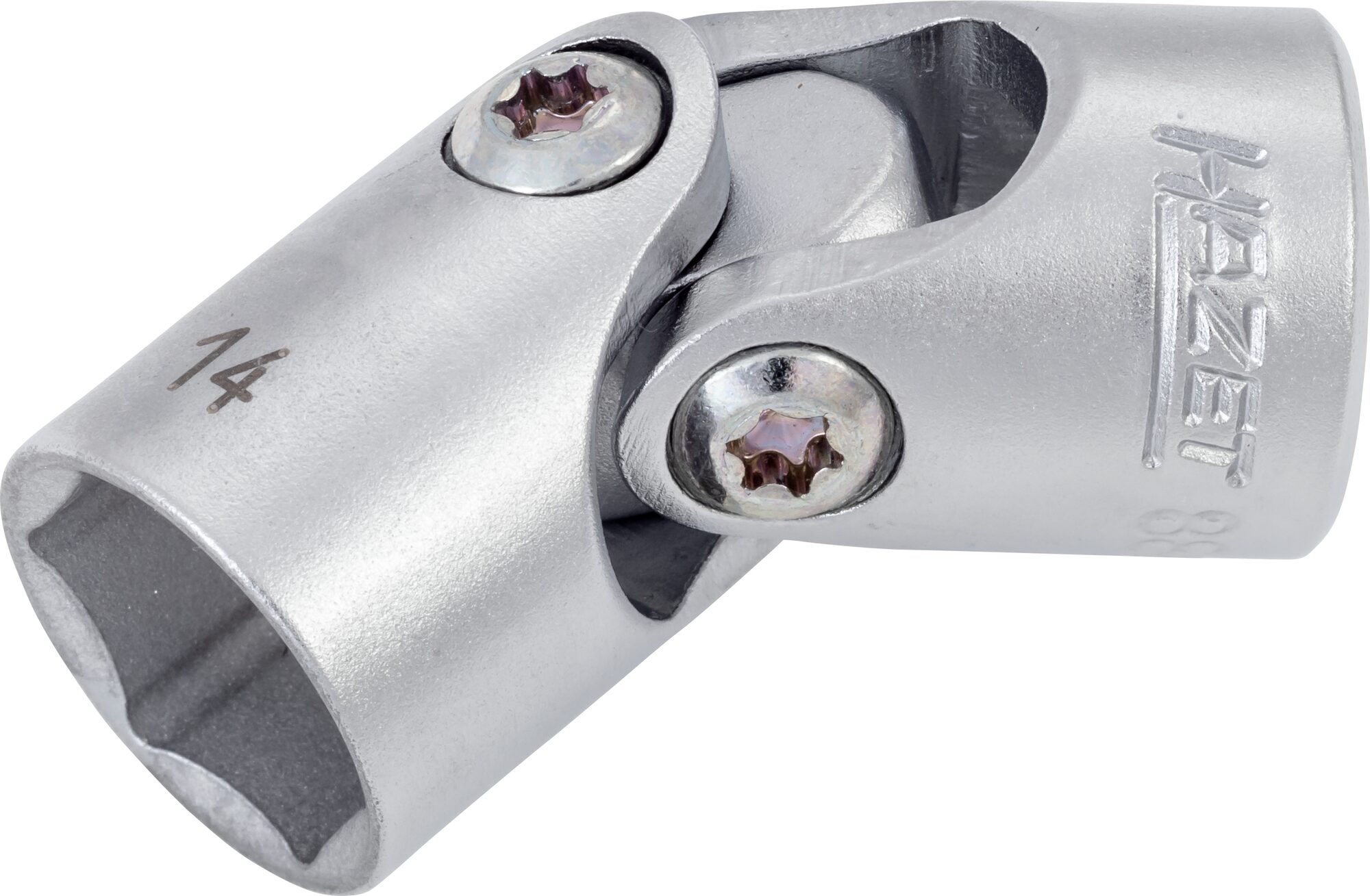 HAZET Gelenk Steckschlüsseleinsatz · Sechskant 880G-14 · Vierkant hohl 10 mm (3/8 Zoll) · Außen Sechskant-Tractionsprofil · 14 mm