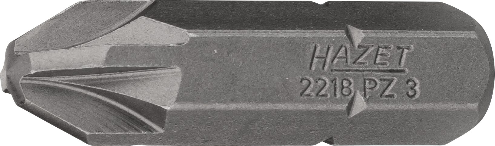HAZET Bit 2218-PZ3 · Sechskant massiv 8 (5/16 Zoll) · Pozidriv Profil PZ · PZ3