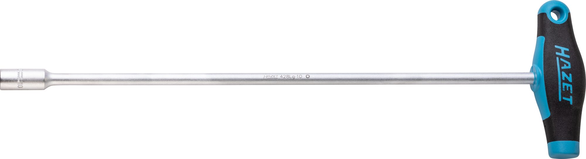 HAZET Steckschlüssel · mit T-Griff 428LG-10 · Außen Sechskant Profil · 10 mm