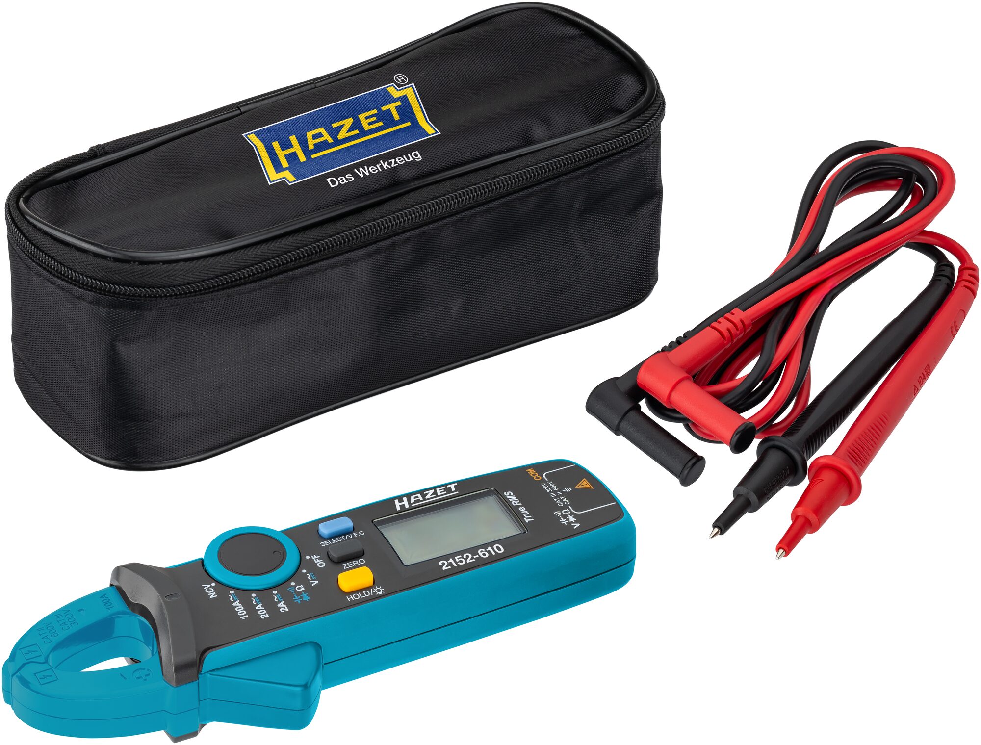 HAZET Stromzange · digital 2152-610 · L x B x H: 34 mm x 60 mm x 175 mm