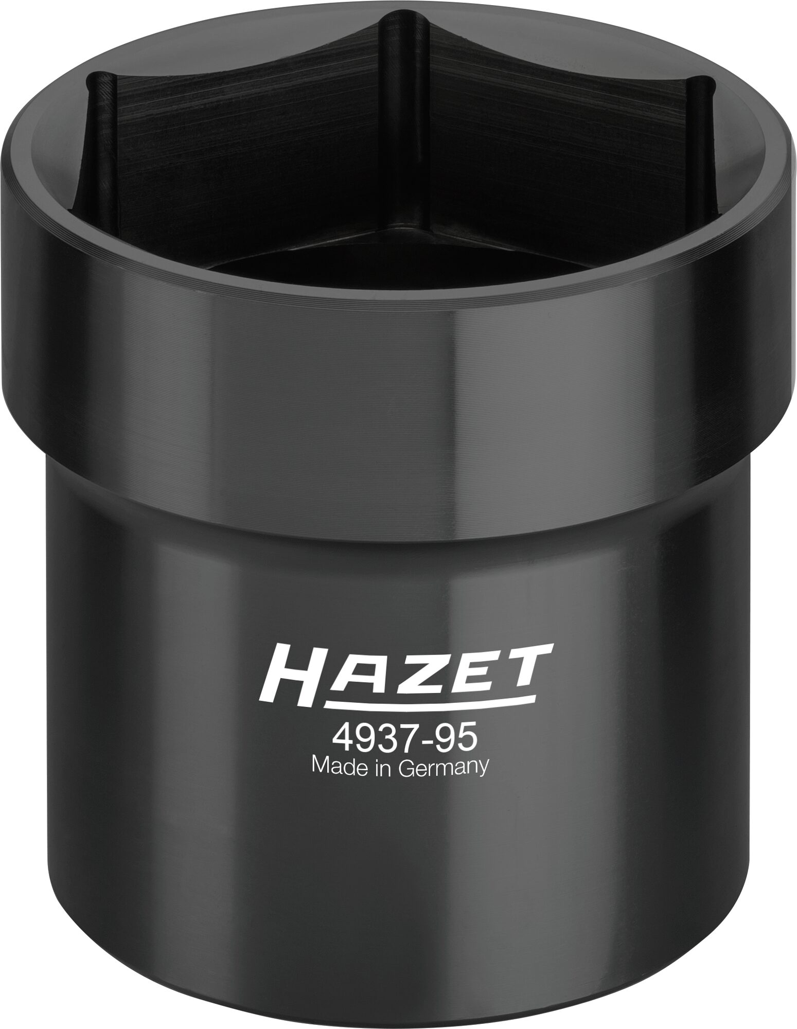 HAZET Nkw Ölkappen/ Achsmutter-Steckschlüssel 4937-95 · Vierkant hohl 20 mm (3/4 Zoll) · 95 mm