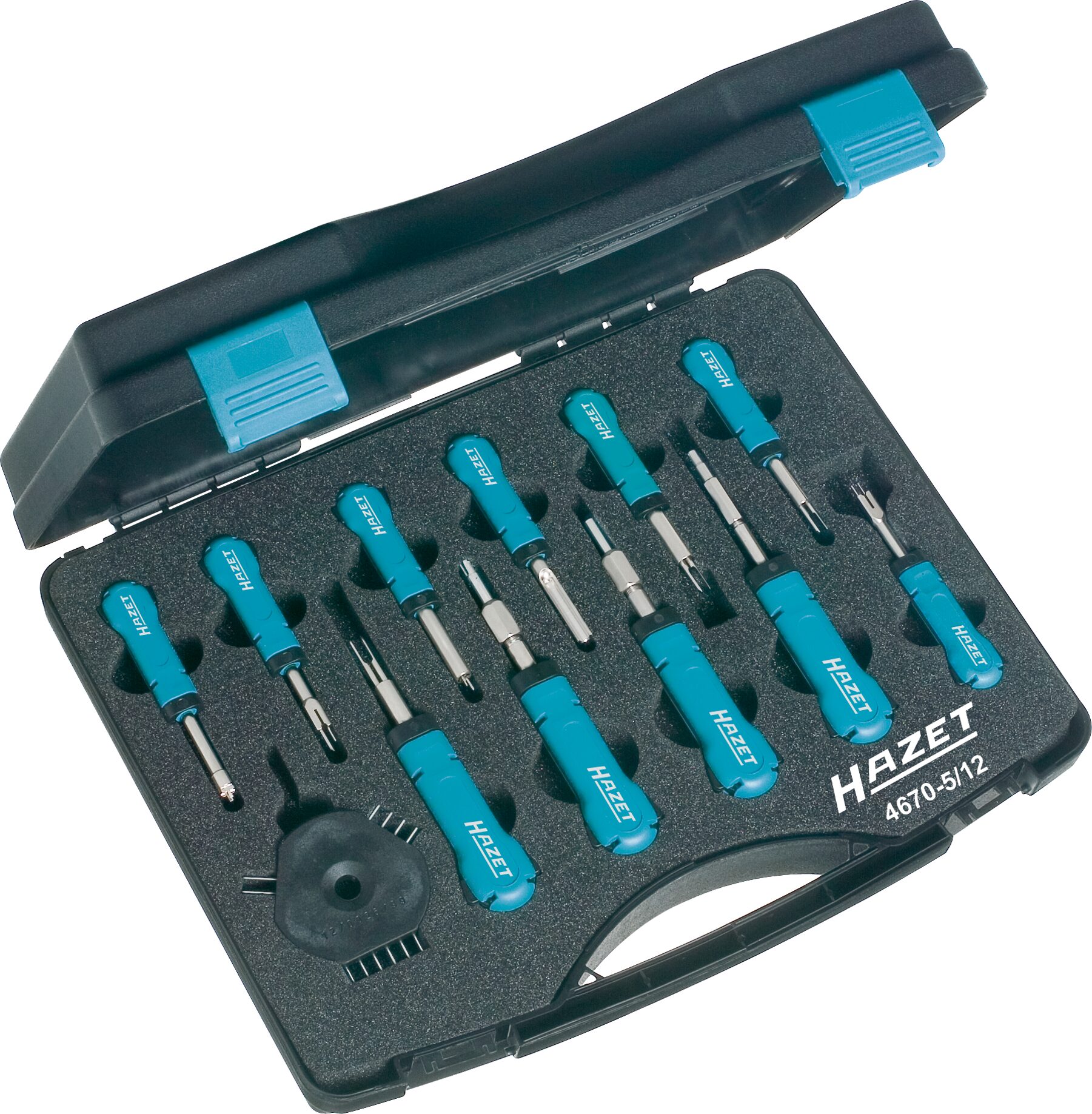 HAZET Kabelentriegeler Sortiment 4670-5/12 · Anzahl Werkzeuge: 12