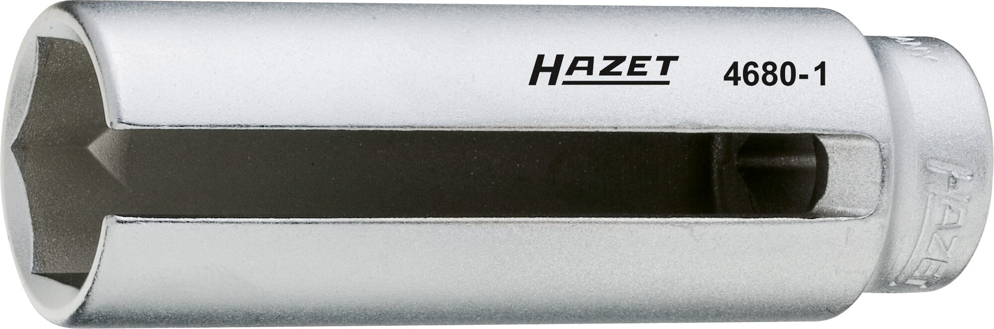 HAZET Lambda-Sonden Einsatz 4680-1 · Vierkant hohl 12,5 mm (1/2 Zoll) · Außen Sechskant Profil · 22 mm