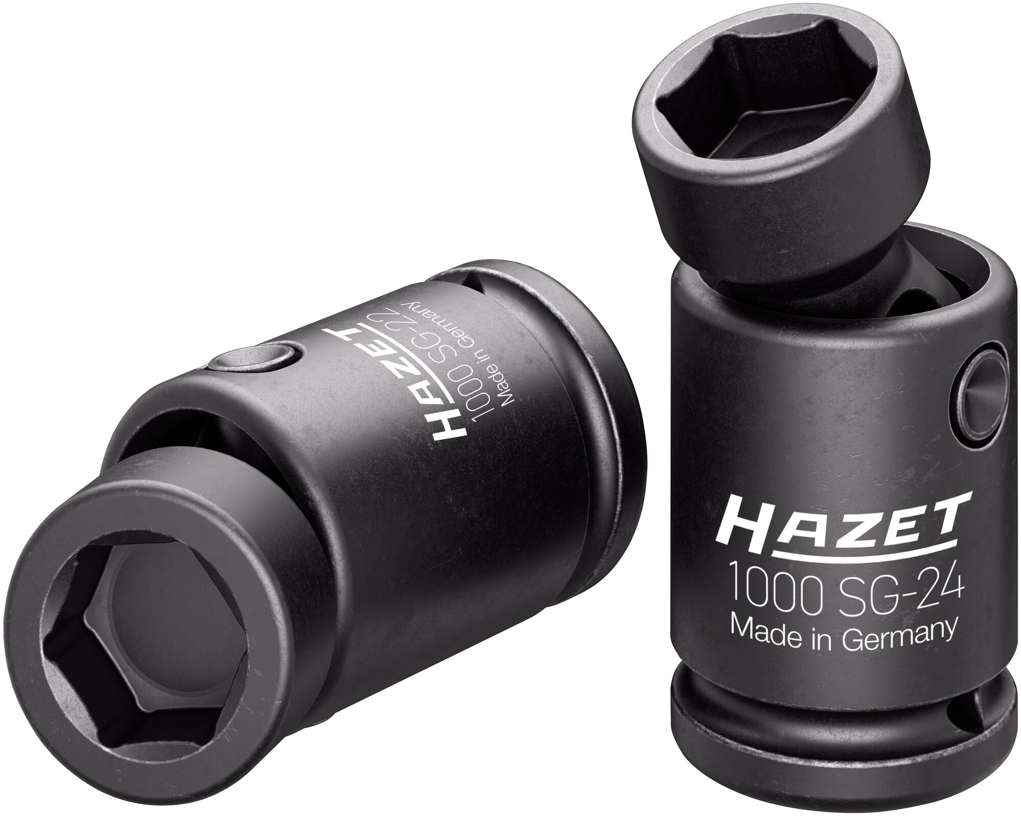 HAZET Schlag-, Maschinenschrauber Steckschlüssel Satz · Gelenk 1000SG-2224/2 · 3/4 Zoll (20 mm) Vierkant hohl · Außen Sechskant-Tractionsprofil · 2-teilig · 22 · 24