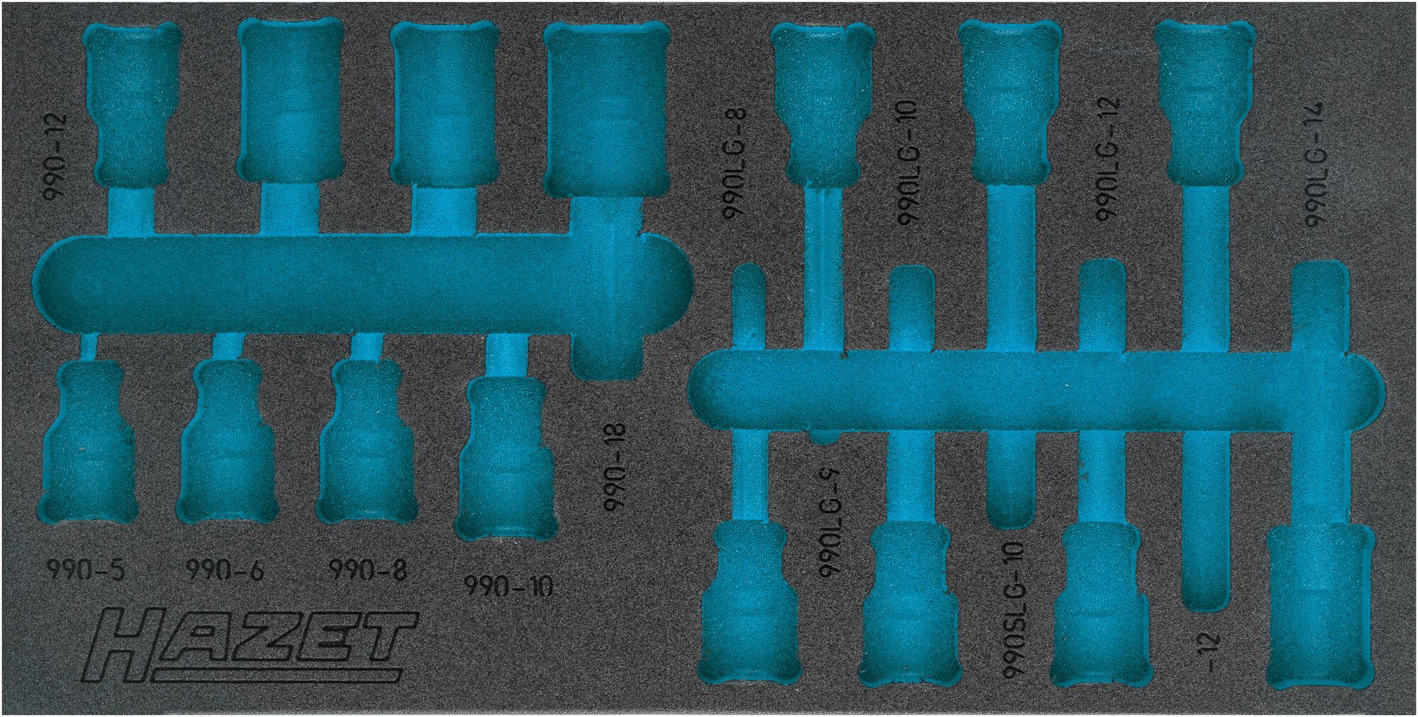 HAZET 2-Komponenten Weichschaum-Einlage 163-482L