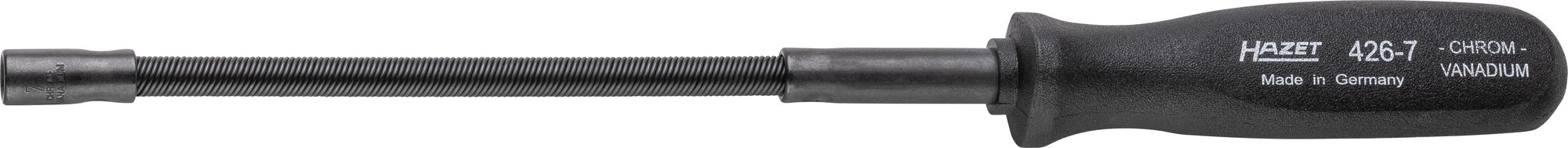 HAZET Steckschlüssel · flexibel 426-7 · Außen Sechskant Profil · 7 mm