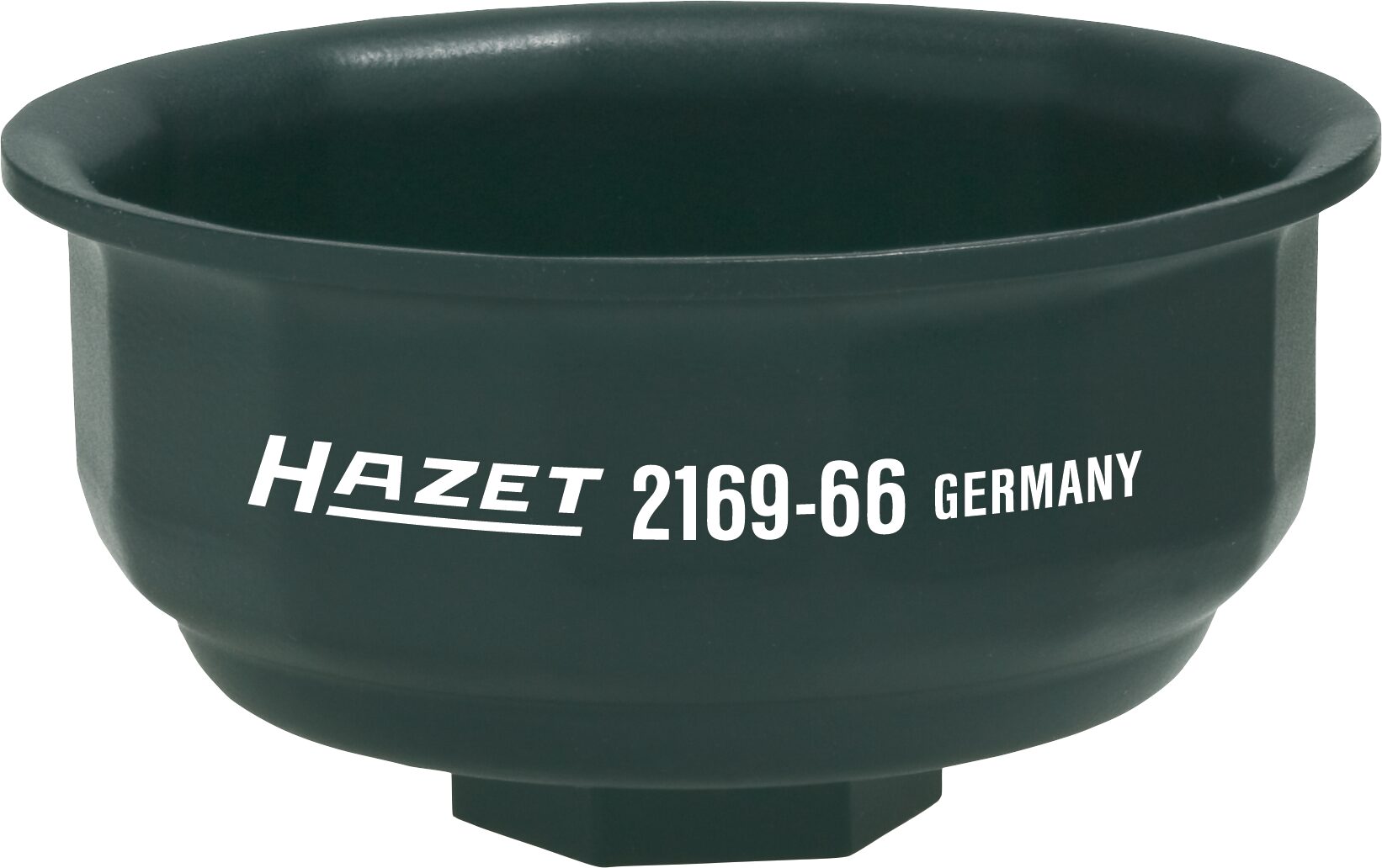 HAZET Ölfilter-Schlüssel 2169-66 · Vierkant hohl 12,5 mm (1/2 Zoll) · Rillenprofil · 76 mm