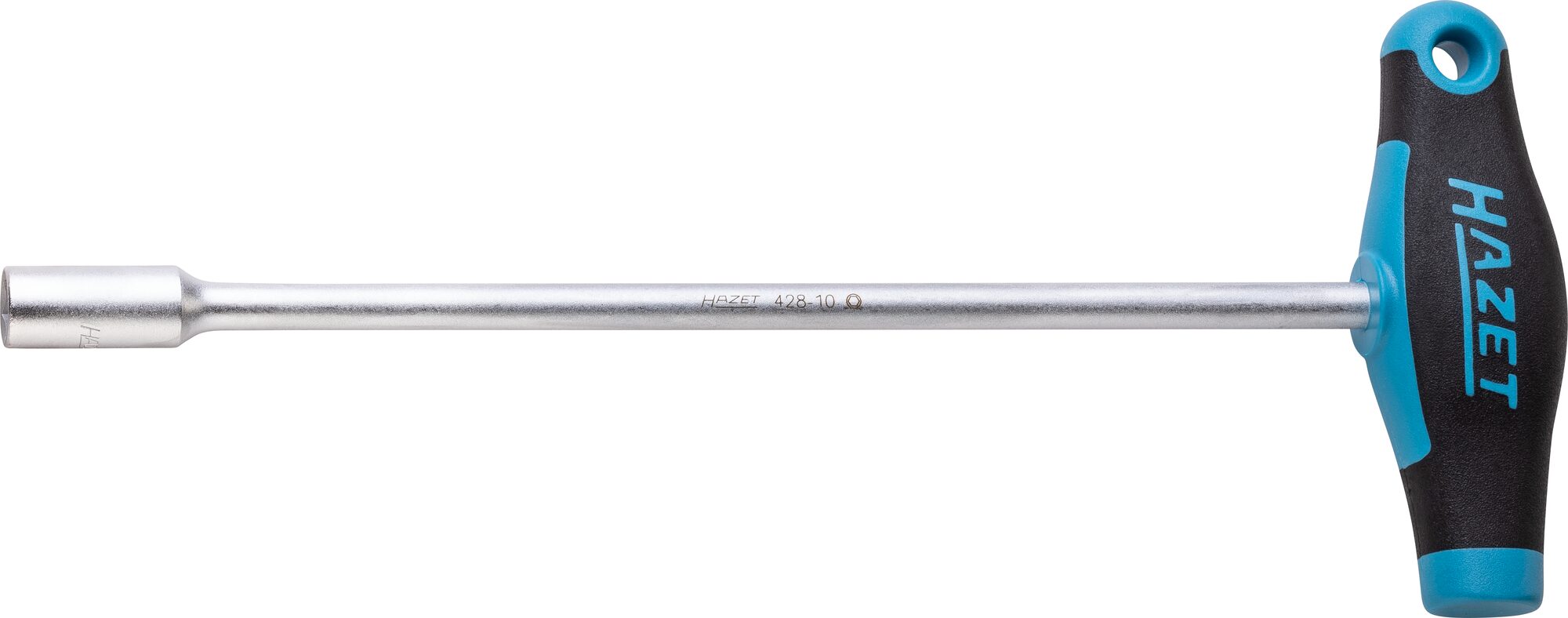 HAZET Steckschlüssel · mit T-Griff 428-10 · Außen Sechskant Profil · 10 mm