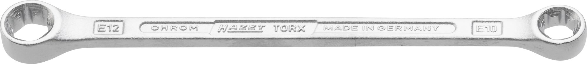 HAZET Doppel-Ringschlüssel TORX® 609-E10XE12 · Außen TORX® Profil · E10, E12