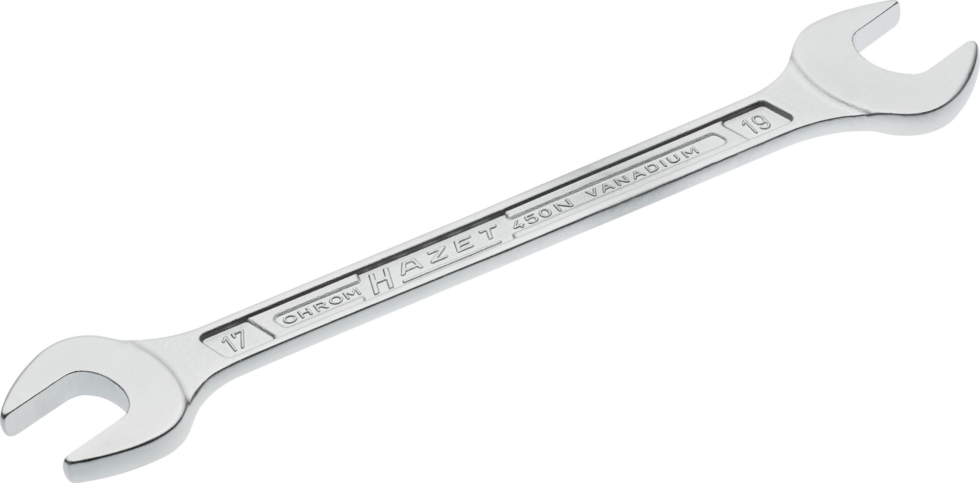 HAZET Doppel-Maulschlüssel 450N-17X19 · Außen Sechskant Profil · 17 x 19 mm