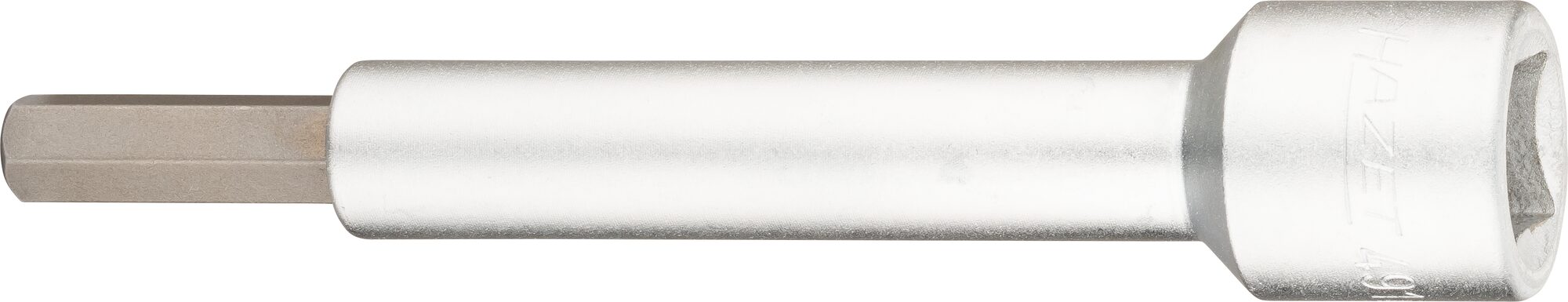 HAZET Verlängerung 4910-8 · Vierkant hohl 12,5 mm (1/2 Zoll) · Innen Sechskant Profil · 8 mm
