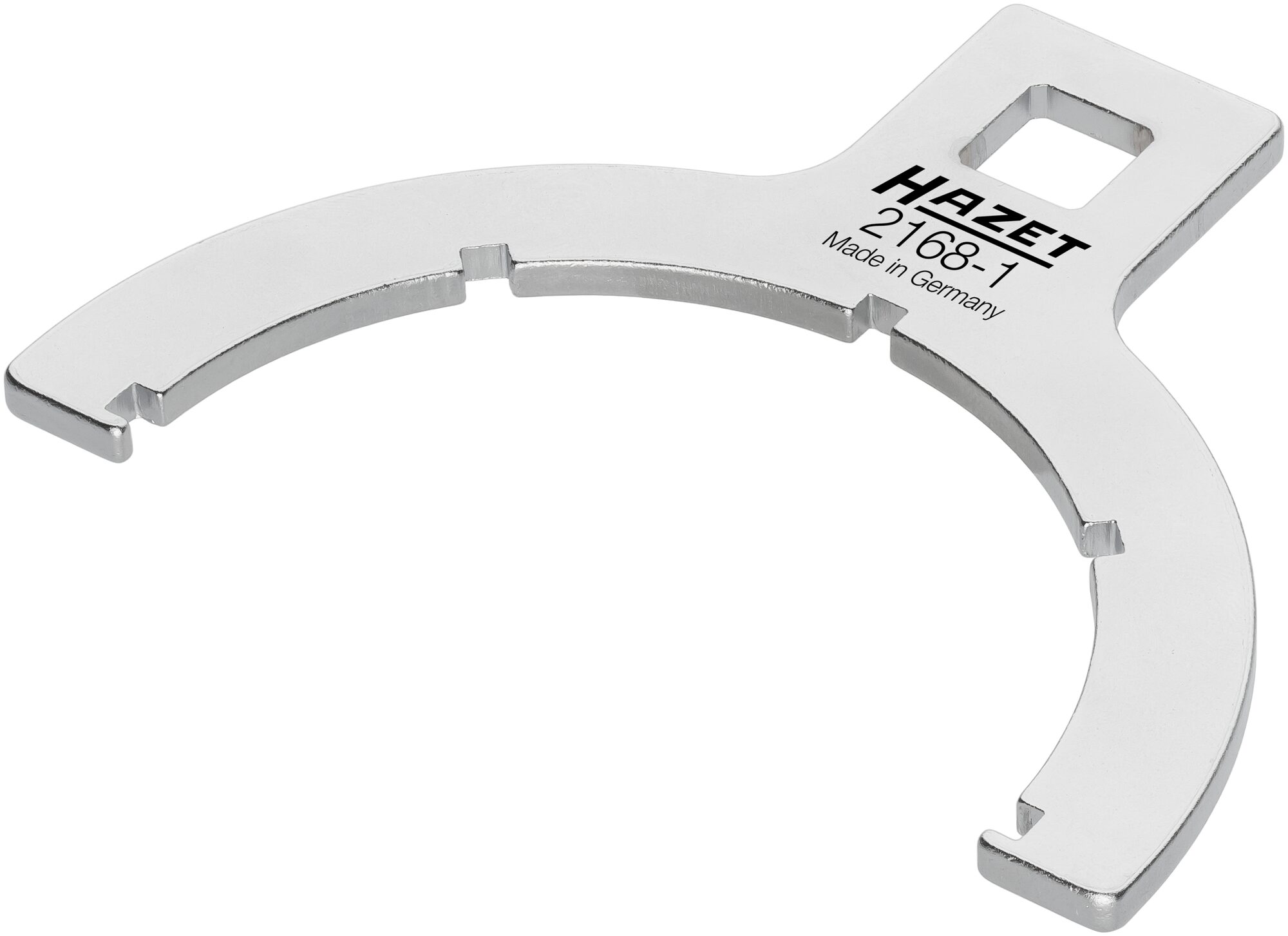 HAZET Kraftstofffilter-Schlüssel 2168-1 · Vierkant hohl 12,5 mm (1/2 Zoll) · Rillenprofil