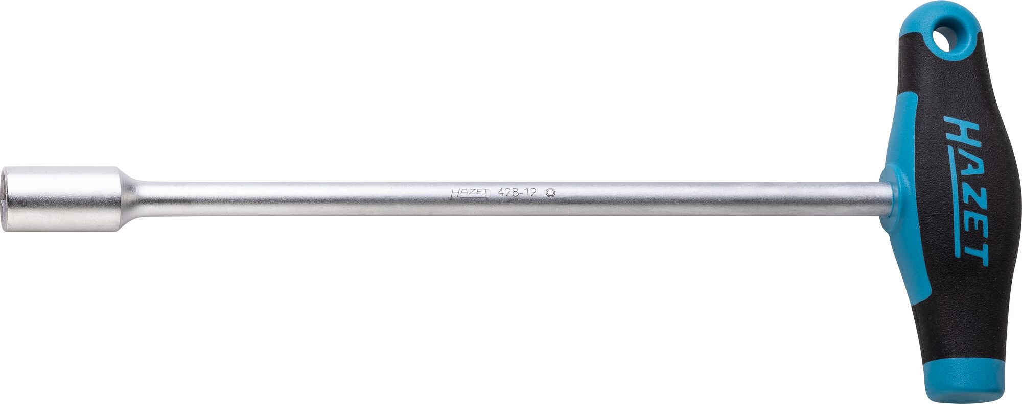 HAZET Steckschlüssel · mit T-Griff 428-12 · Außen Sechskant Profil · 12 mm