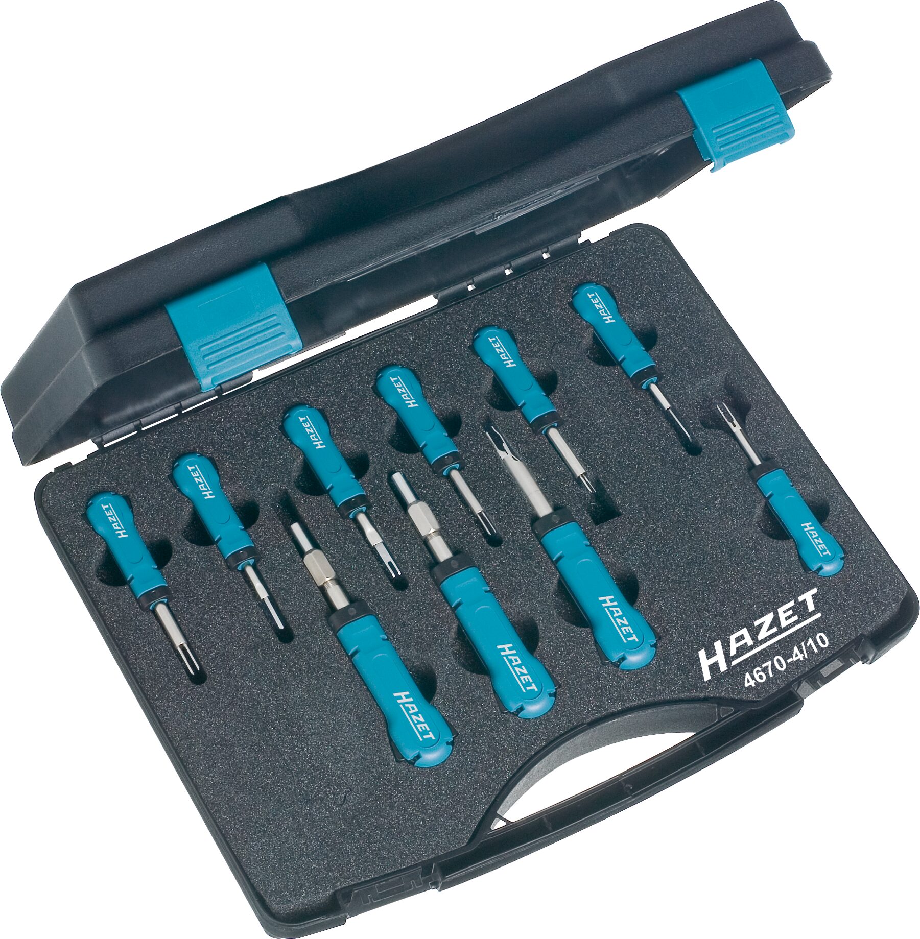 HAZET Kabelentriegeler Sortiment 4670-4/10 · Anzahl Werkzeuge: 10