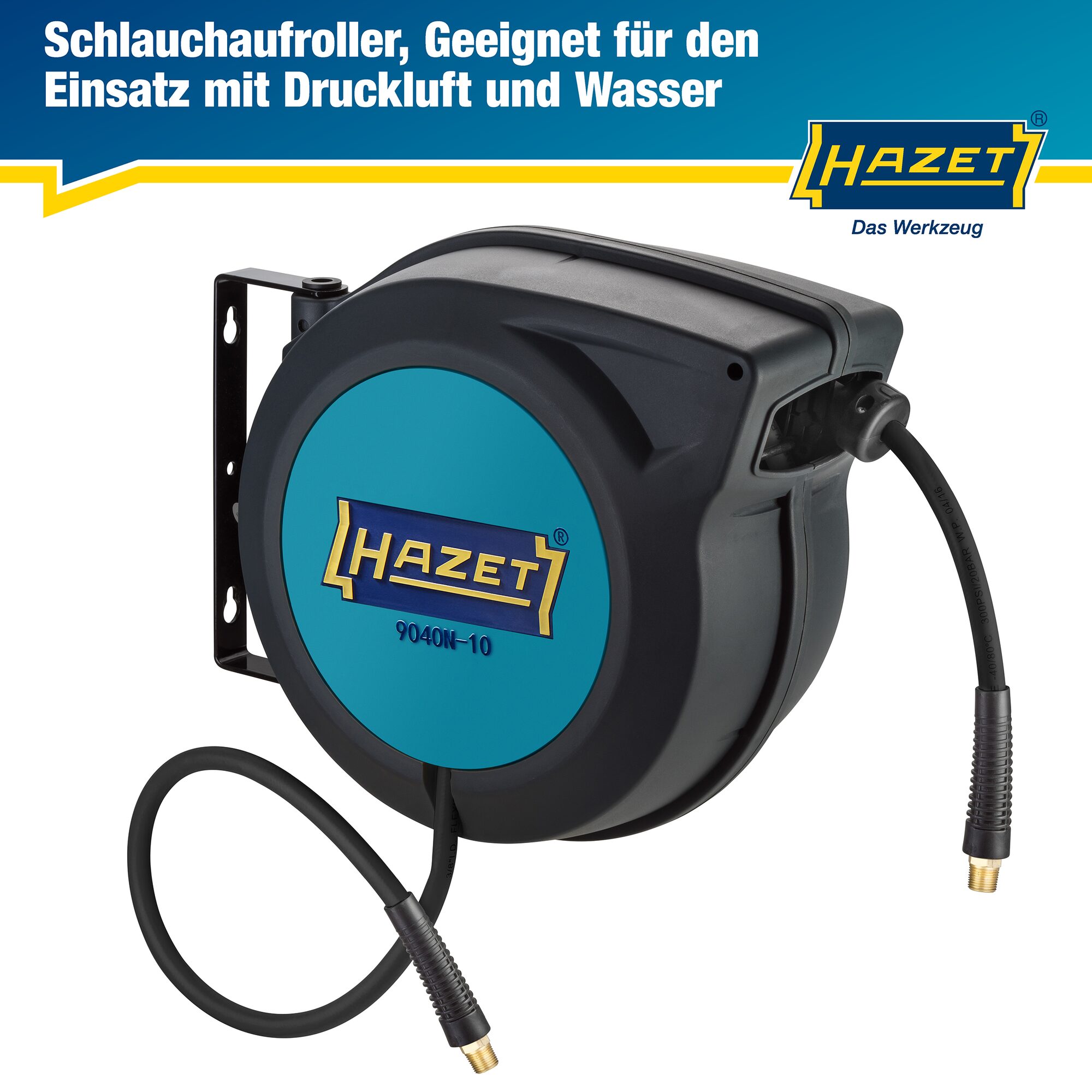 HAZET Schlauchaufroller 9040N-10 · 15 m