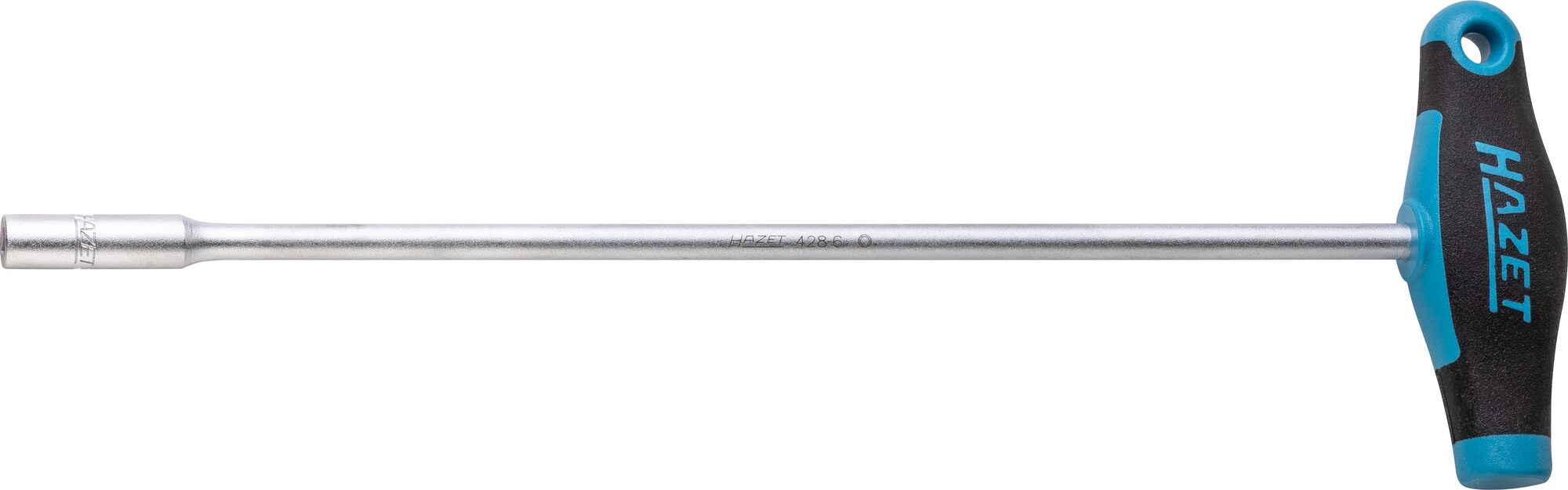 HAZET Steckschlüssel · mit T-Griff 428-6 · Außen Sechskant Profil · 6 mm