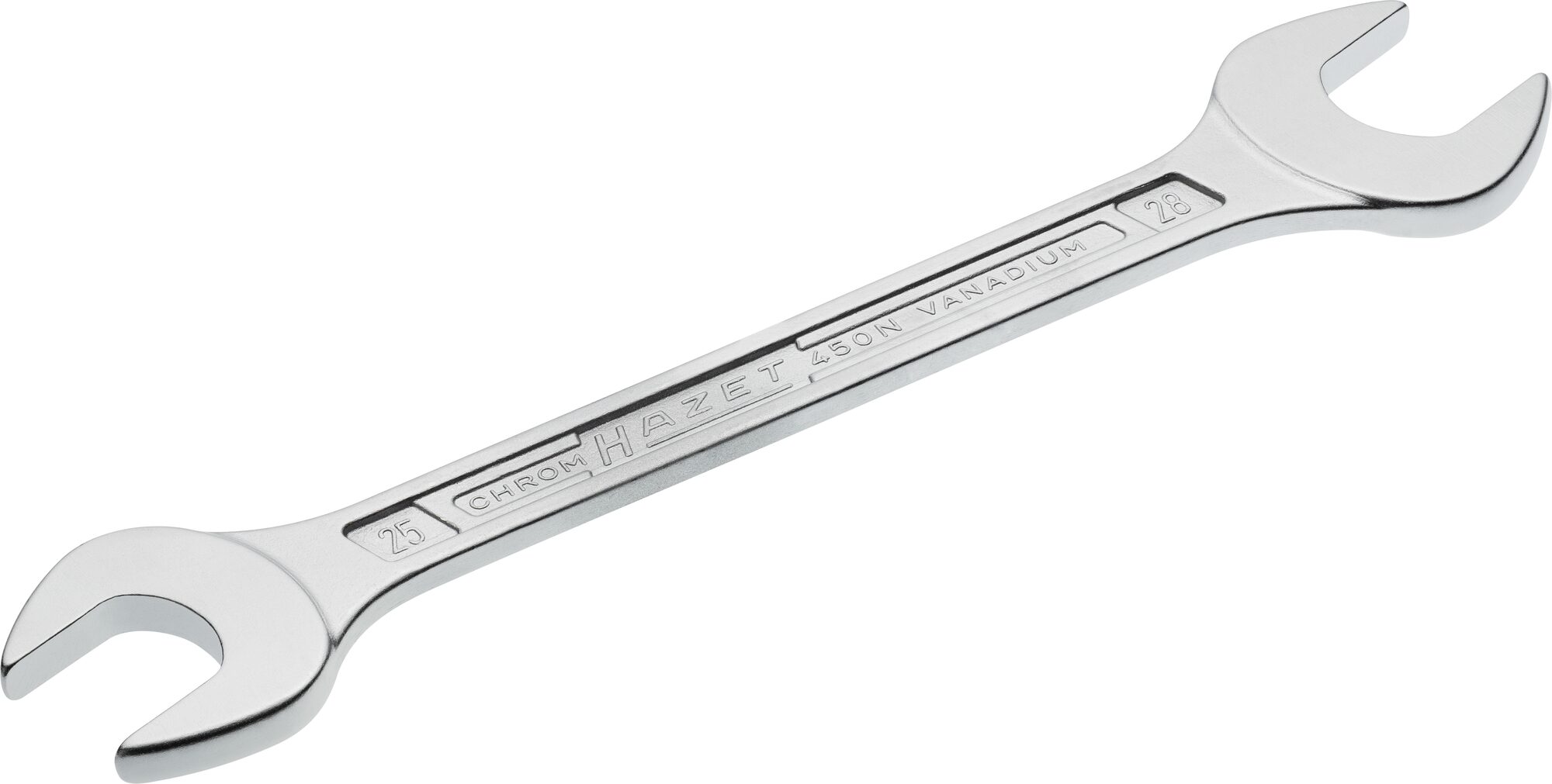 HAZET Doppel-Maulschlüssel 450N-25X28 · Außen Sechskant Profil · 25 x 28 mm