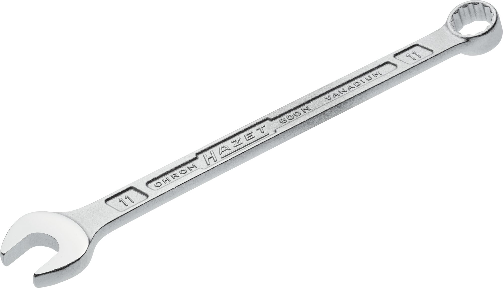 HAZET Ring-Maulschlüssel 600N-11 · Außen Doppel-Sechskant-Tractionsprofil · 11 mm