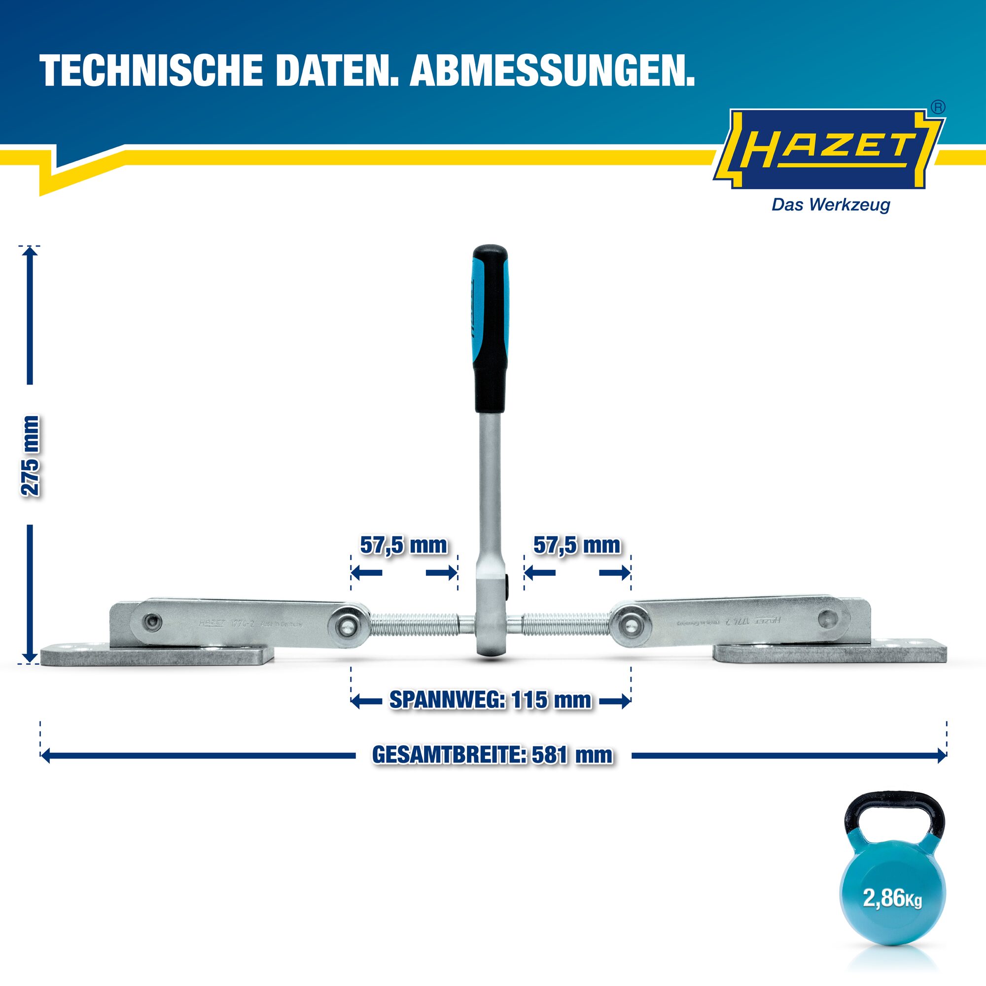 HAZET Balken- / Platten-Zuggerät 1774-2