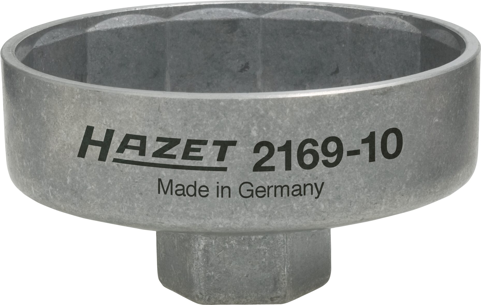 HAZET Ölfilter-Schlüssel 2169-10 ∙ Vierkant hohl 10 mm (3/8 Zoll) ∙  Außen-14-kant Profil