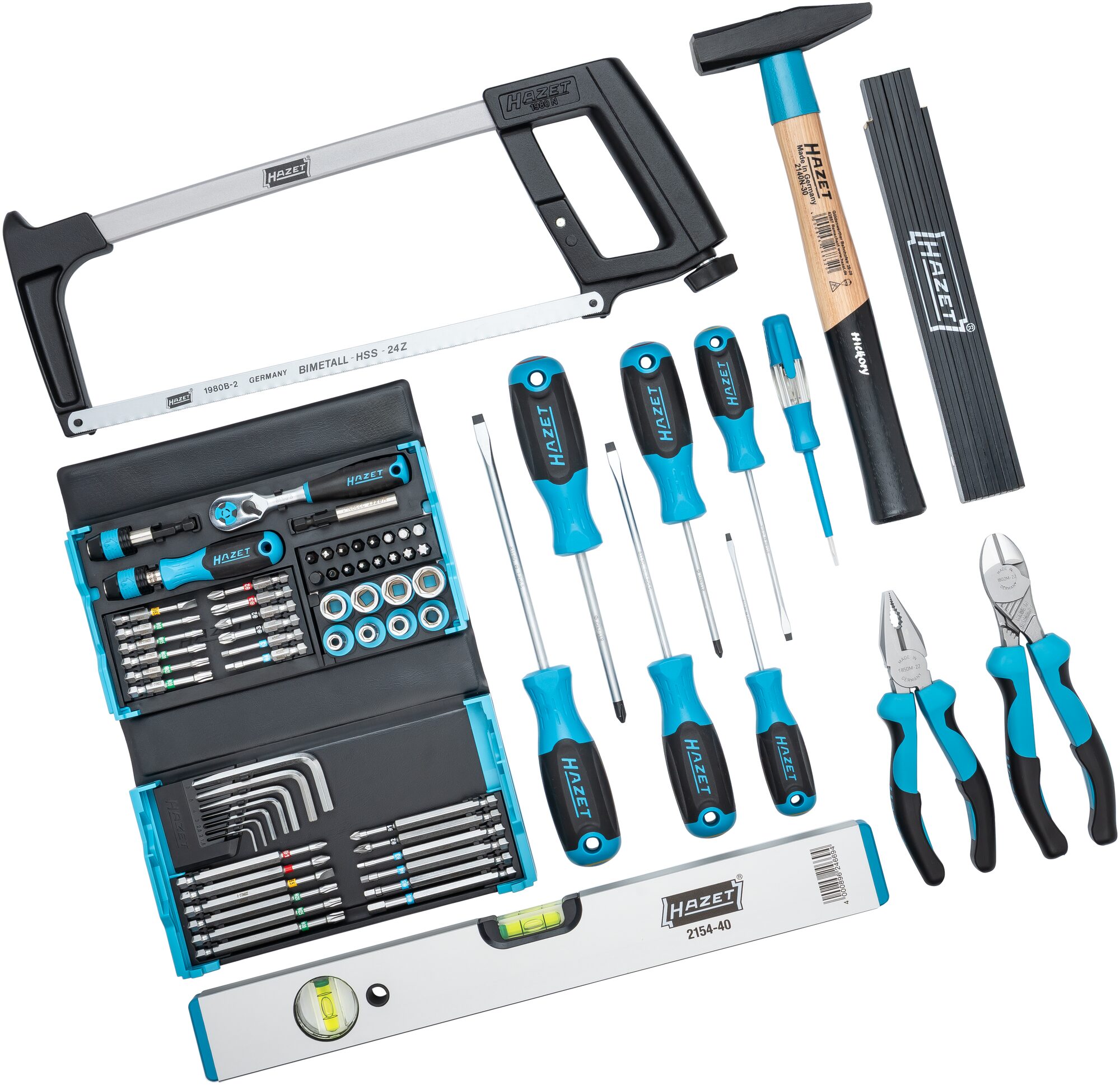 HAZET Universal Werkzeugtasche · groß 191T-6/73 · 73-teilig