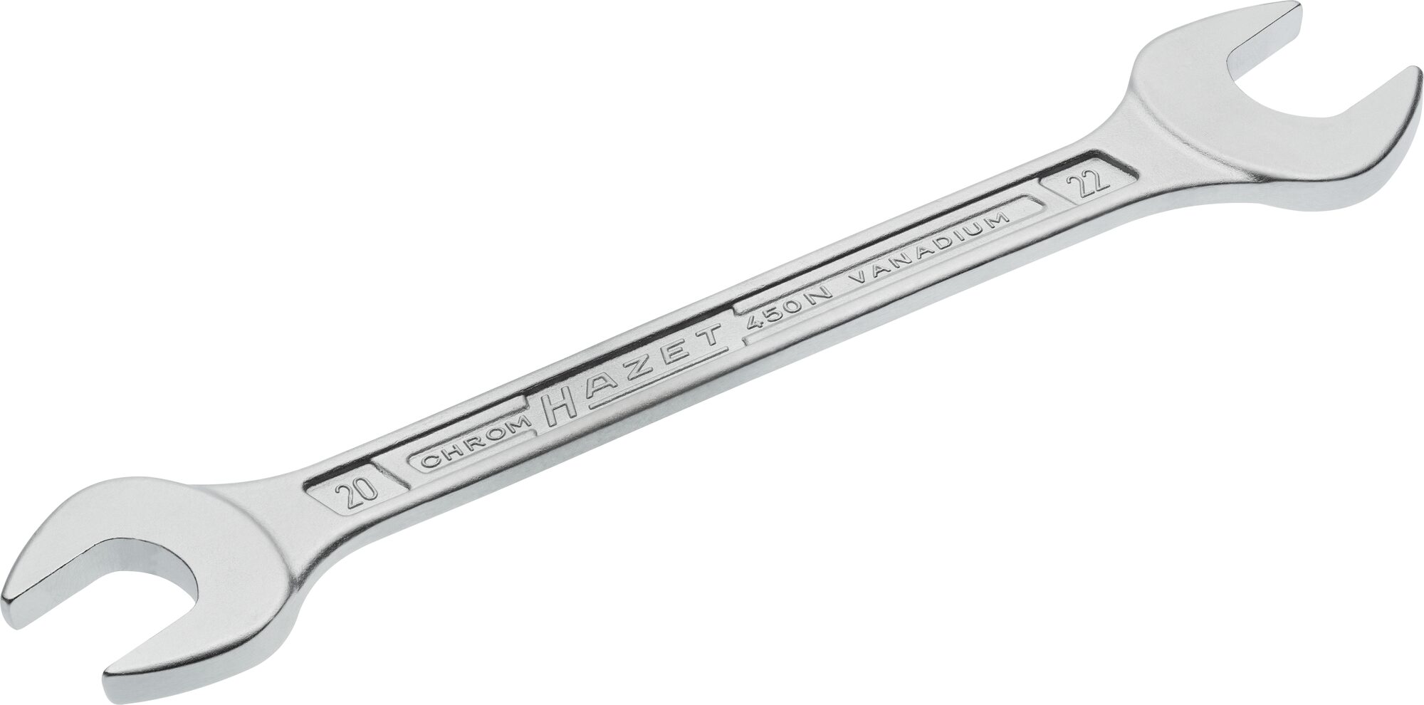 HAZET Doppel-Maulschlüssel 450N-20X22 · Außen Sechskant Profil · 20 x 22 mm