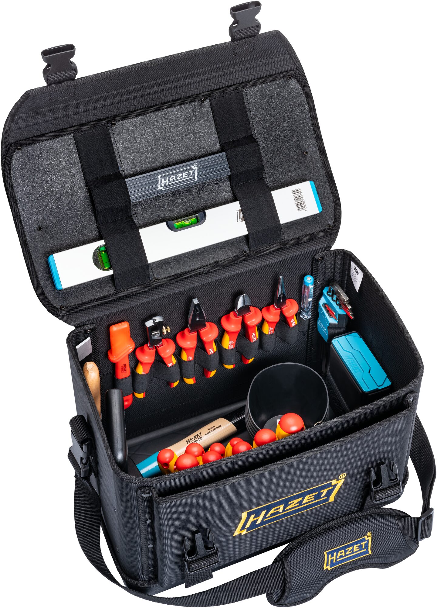 HAZET Werkzeugtasche · groß · mit 89 Werkzeugen 191T-2/89 · 470 mm x 310 mm x 300 mm