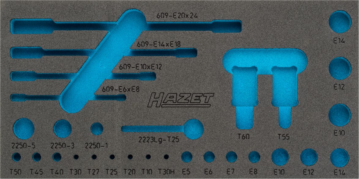 HAZET 2-Komponenten Weichschaum-Einlage 163-345L