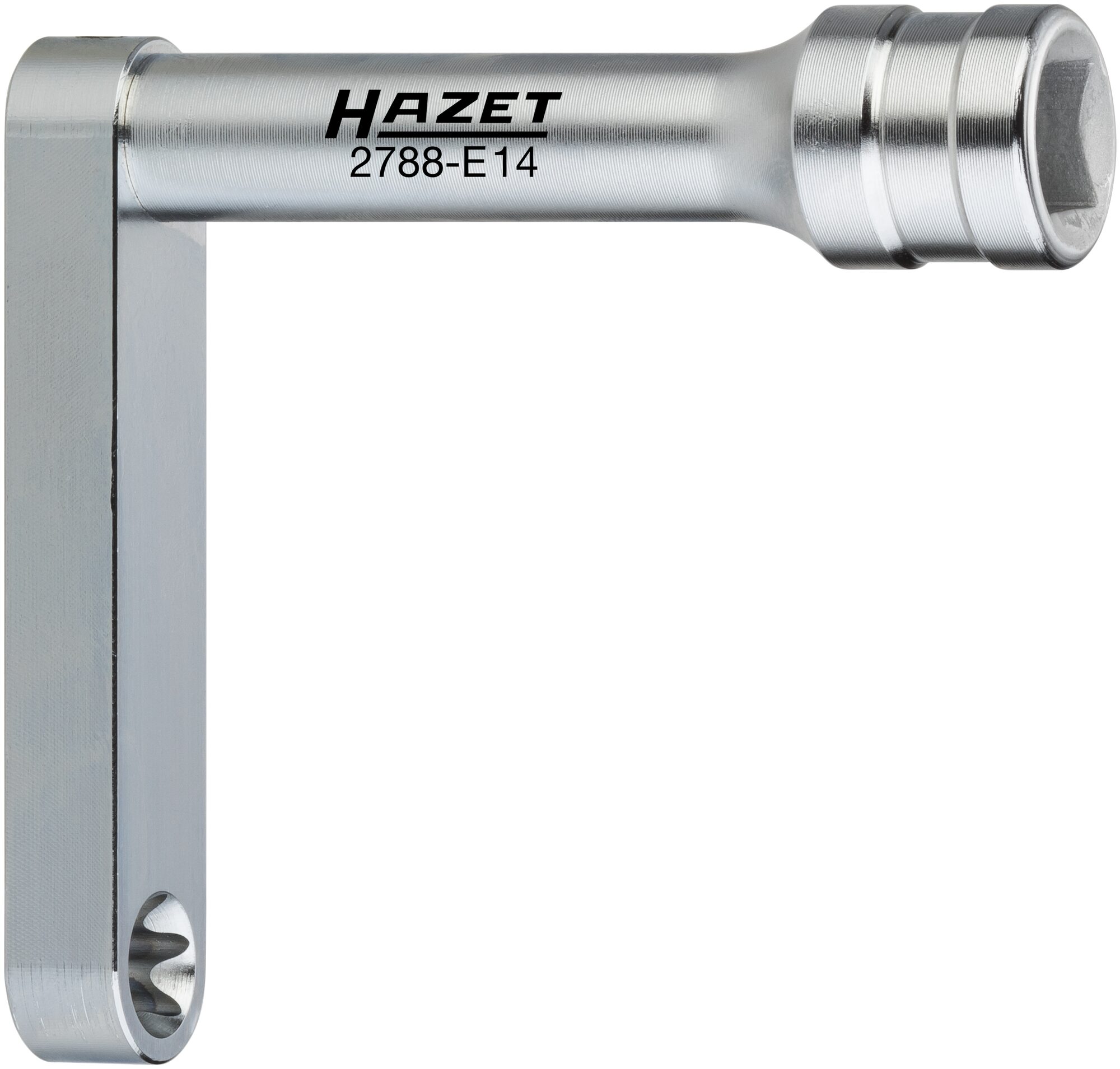 HAZET Nockenwellenräder-Verschraubung Spezialwerkzeug 2788-E14 · Vierkant hohl 12,5 mm (1/2 Zoll) · Außen TORX® Profil · E14