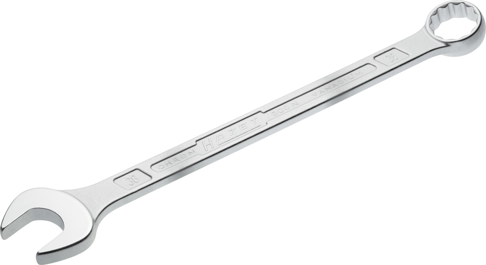 HAZET Ring-Maulschlüssel 600N-36 · Außen Doppel-Sechskant-Tractionsprofil · 36 mm