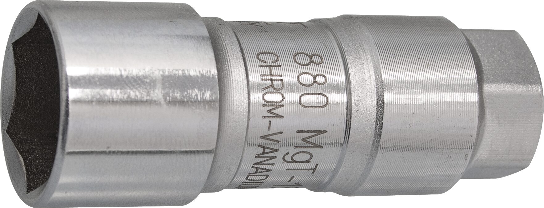HAZET Zündkerzen Steckschlüsseleinsatz 880MGT-18 · Vierkant hohl 10 mm (3/8 Zoll) · Außen Sechskant Profil · 18 mm