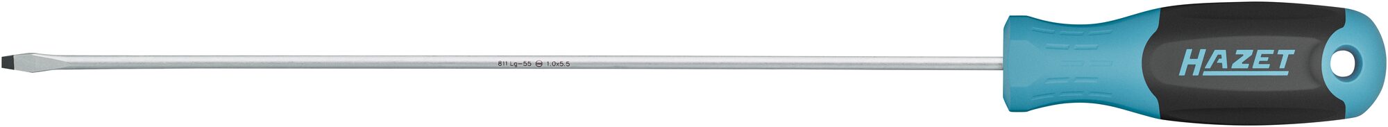 HAZET Schraubendreher 811LG-55 · Schlitz Profil · SW 1 x 5,5 mm