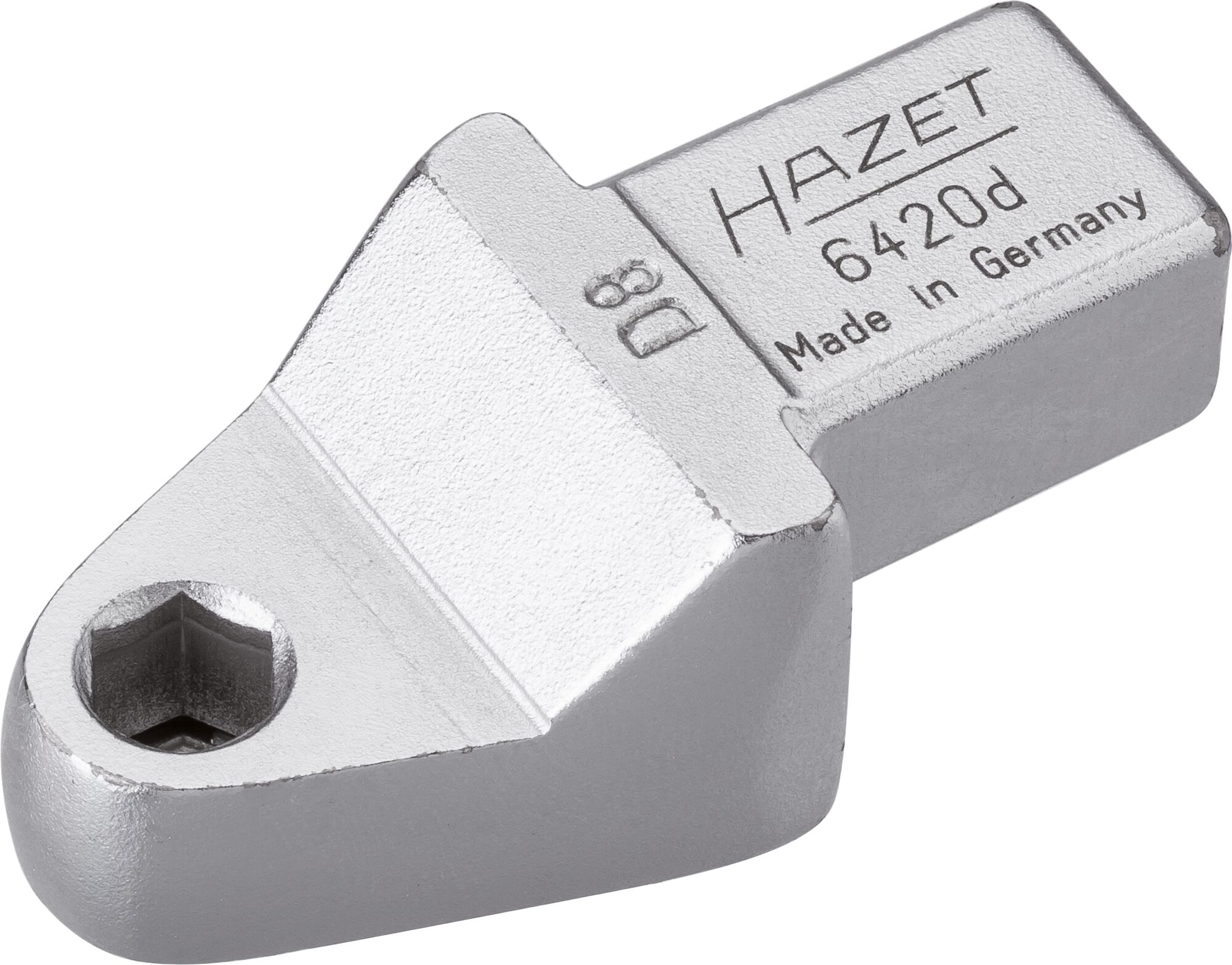 HAZET Einsteck-Halter für Bits 6420D · Einsteck-Vierkant 14 x 18 mm · Sechskant hohl 8 mm (5/16 Zoll)