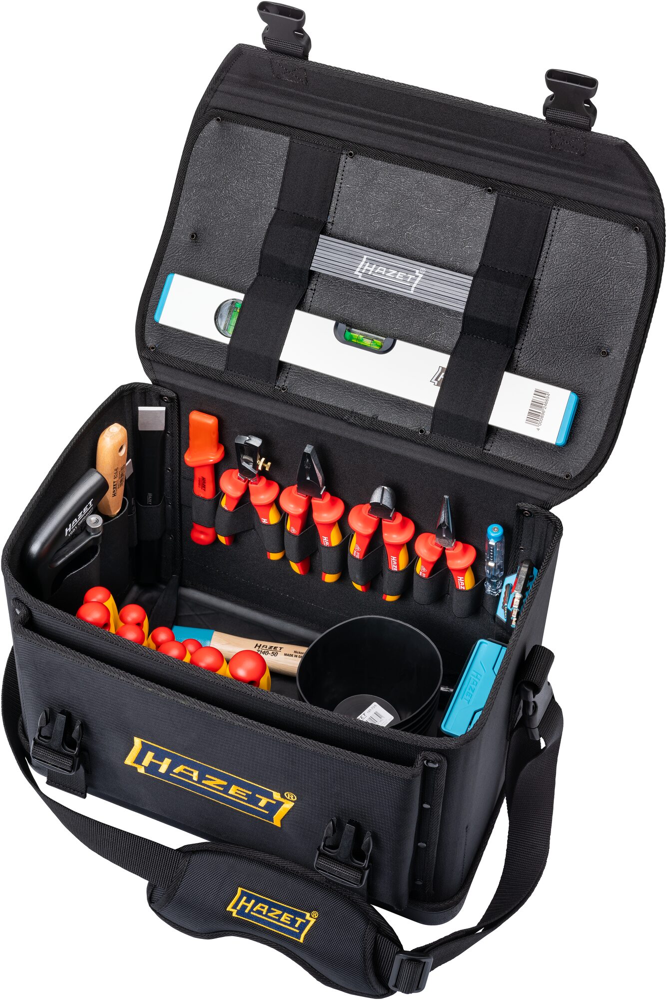 HAZET Werkzeugtasche · groß · mit 89 Werkzeugen 191T-2/89 · 470 mm x 310 mm x 300 mm