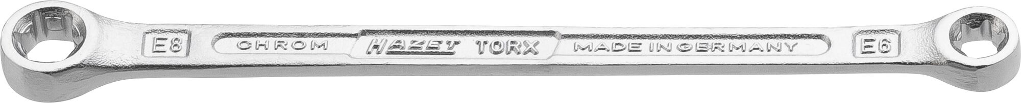 HAZET Doppel-Ringschlüssel TORX® 609-E6XE8 · Außen TORX® Profil · E6, E8