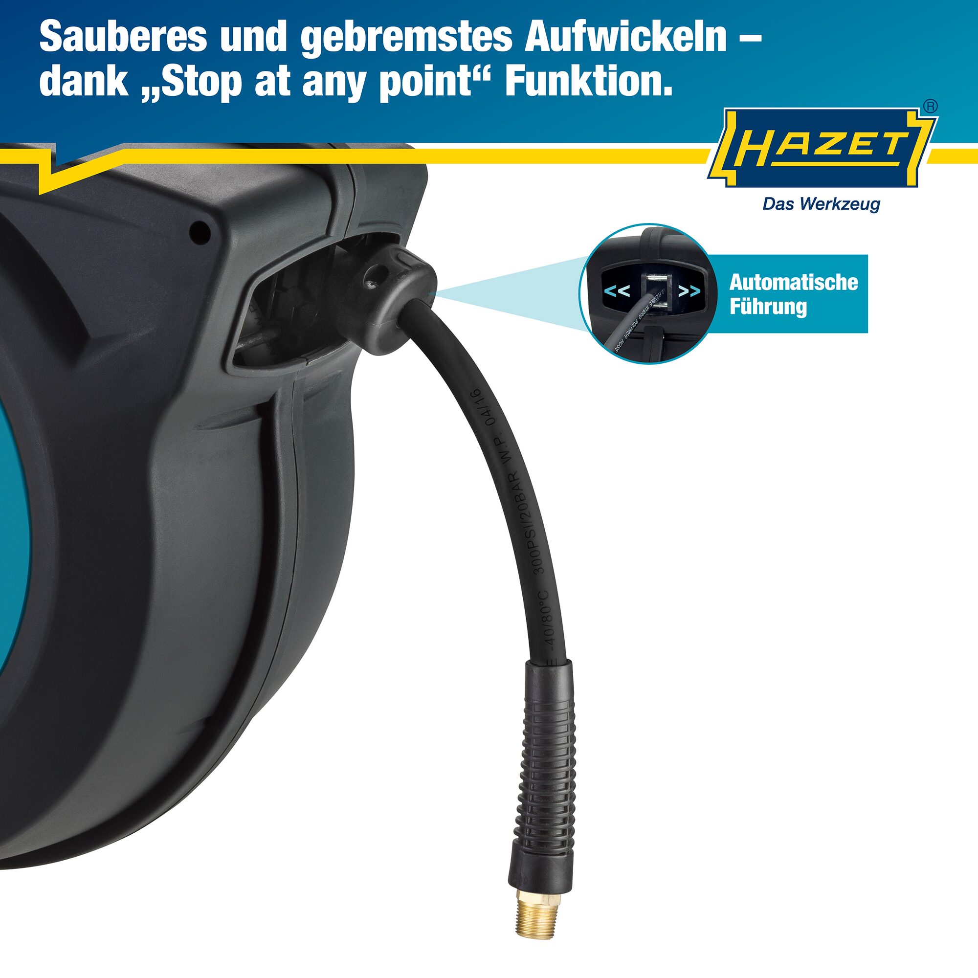 HAZET Schlauchaufroller 9040N-10 · 15 m
