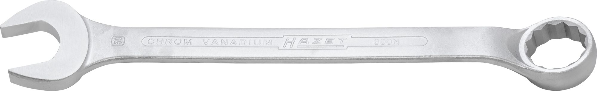 HAZET Ring-Maulschlüssel 600N-50 · Außen Doppel-Sechskant Profil · 50 mm