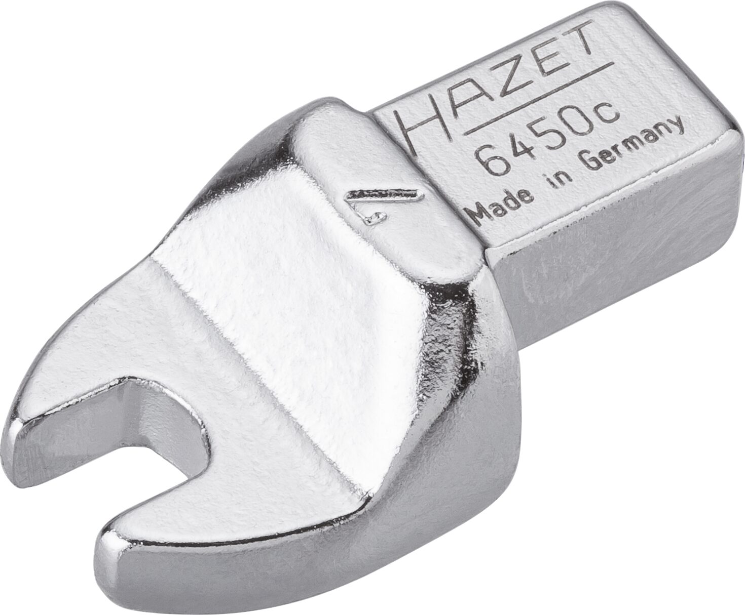 HAZET Einsteck-Maulschlüssel 6450C-7 · Einsteck-Vierkant 9 x 12 mm · Außen Sechskant Profil · 7 mm
