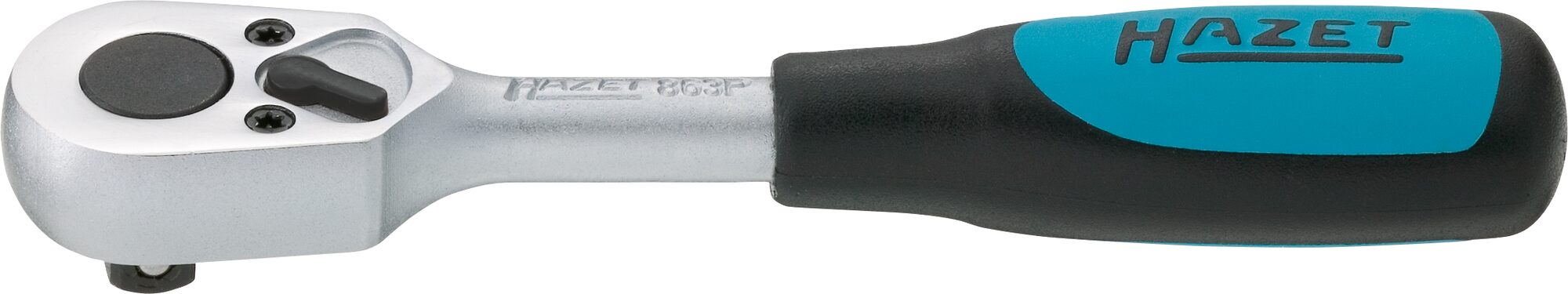 HAZET Umschaltknarre 863P · Vierkant massiv 6,3 mm (1/4 Zoll)