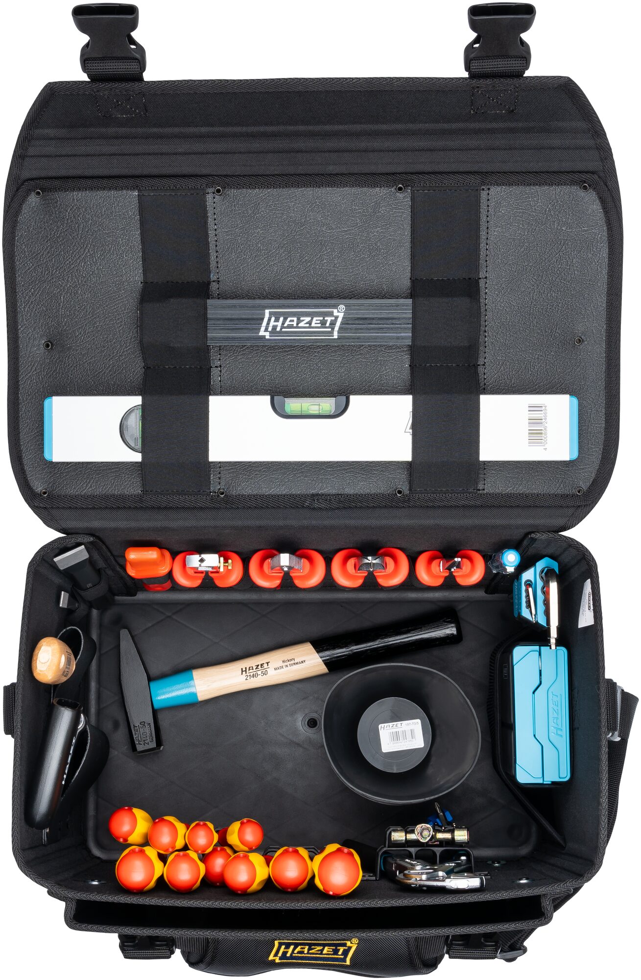 HAZET Werkzeugtasche · groß · mit 89 Werkzeugen 191T-2/89 · 470 mm x 310 mm x 300 mm