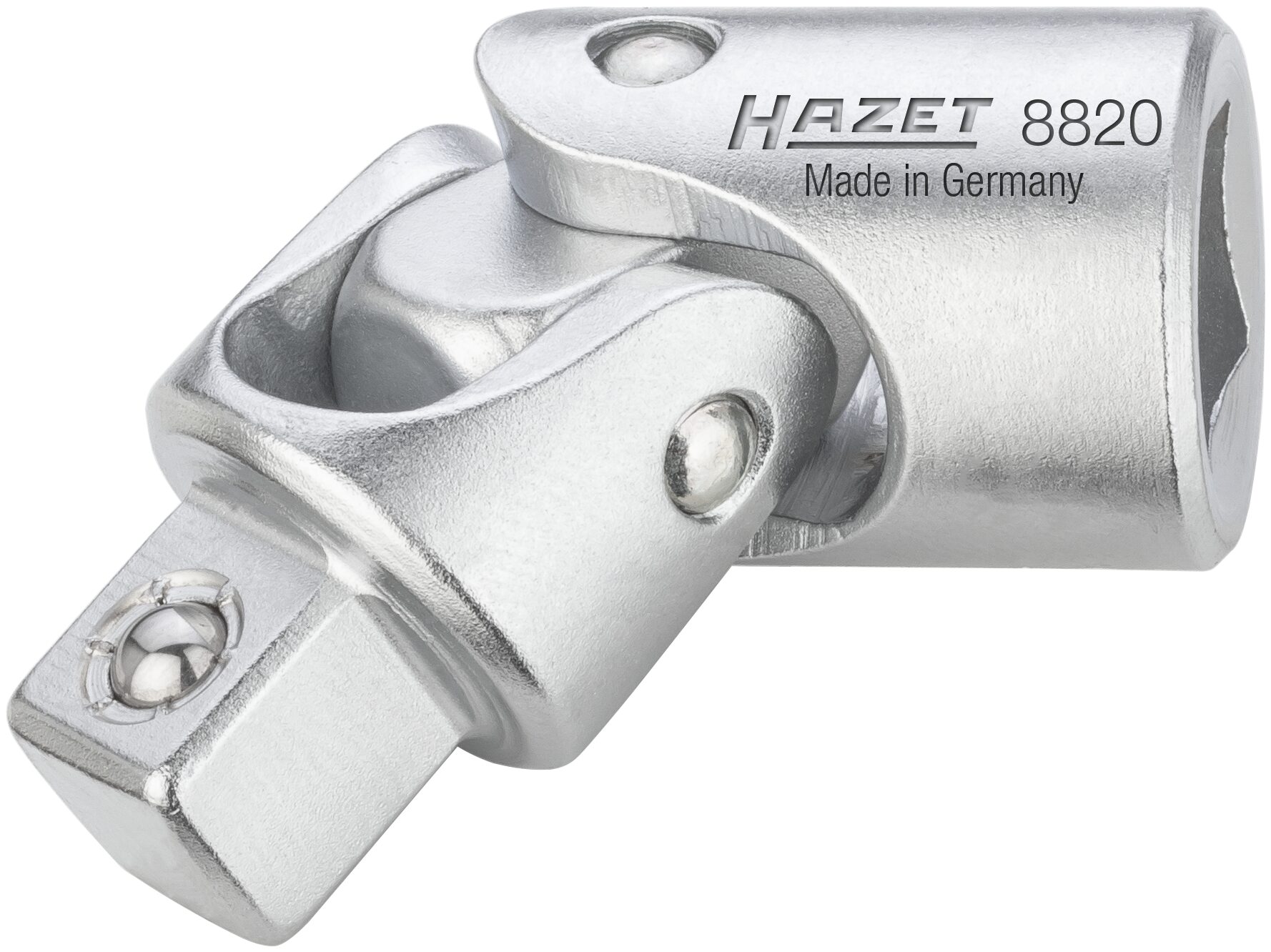 HAZET Universal Gelenk 8820 · Vierkant hohl 10 mm (3/8 Zoll) · Vierkant massiv 10 mm (3/8 Zoll)