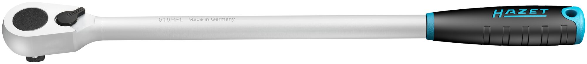 HAZET HiPer Feinzahn-Umschaltknarre · lang 916HPL · Vierkant massiv 12,5 mm (1/2 Zoll)