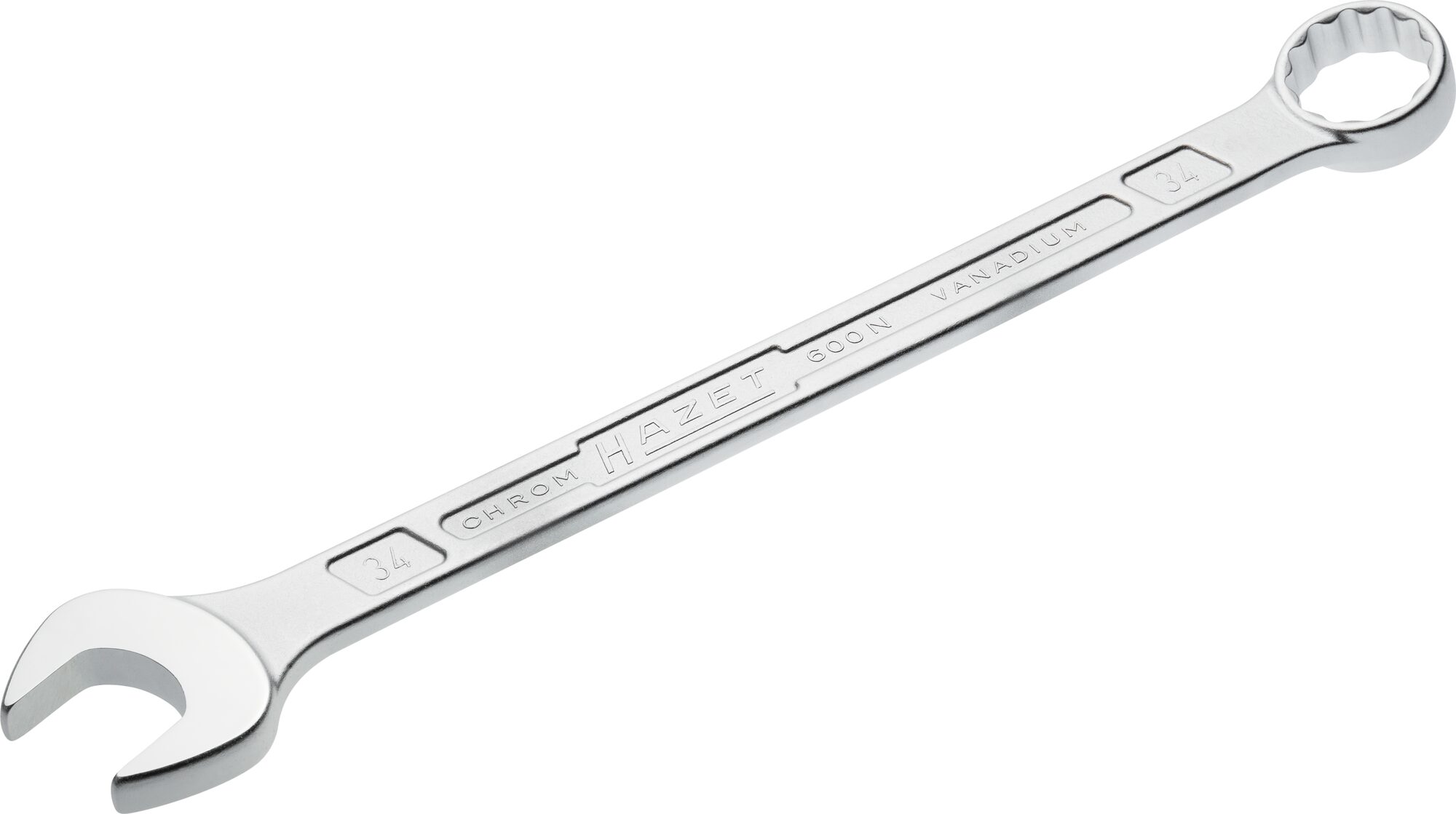 HAZET Ring-Maulschlüssel 600N-34 · Außen Doppel-Sechskant-Tractionsprofil · 34 mm