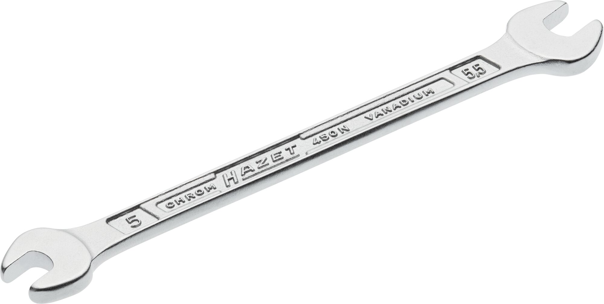 HAZET Doppel-Maulschlüssel 450N-5X5.5 · Außen Sechskant Profil · 5 x 5.5 mm